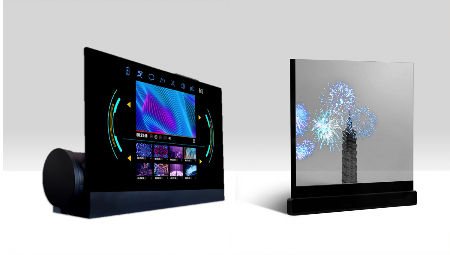 可卷式、折迭性、高透明